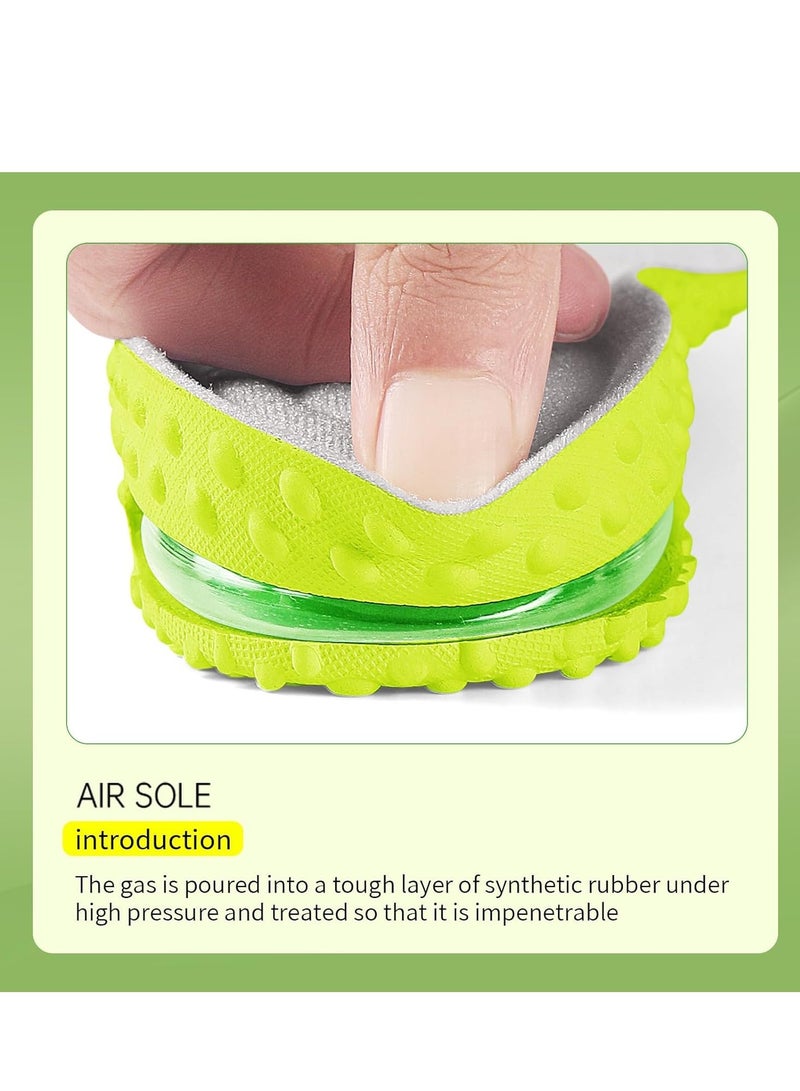 GUDOO ارتفاع زيادة النعال وسادة هوائية نعال حذاء أطول إدراج كعب للرجال والنساء كعب توسيد امتصاص الصدمات تخفيف آلام القدم - Image 3