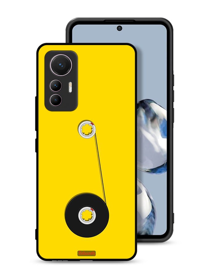 Tolwak Xiaomi 12 Lite Protective Case Cover Cassette Wheel Art - Image 1