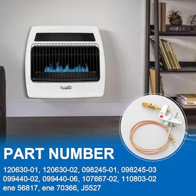 120630-01 PILOT ODS ASSEMBLY, LP PILOT BURNER THERMOCOUPLE REPLACEMENT FOR VENT FREE HEATER, 120630-02 ODS PILOT BURNER ASSEMBLY FOR DESA, GLO- WARM FIREPLACES (LP) - Image 3