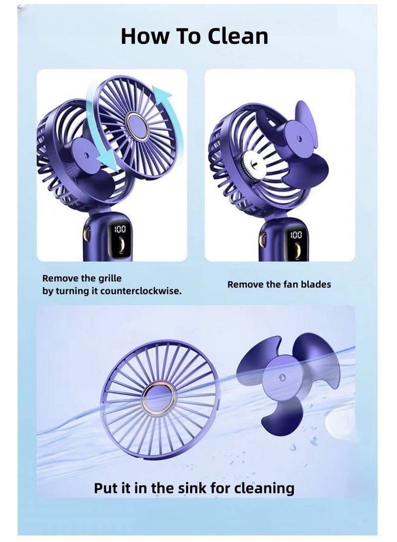 USB Handheld Folding Mini Fan - Image 2