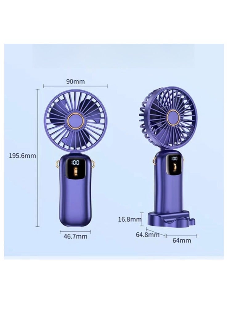 USB Handheld Folding Mini Fan - Image 3