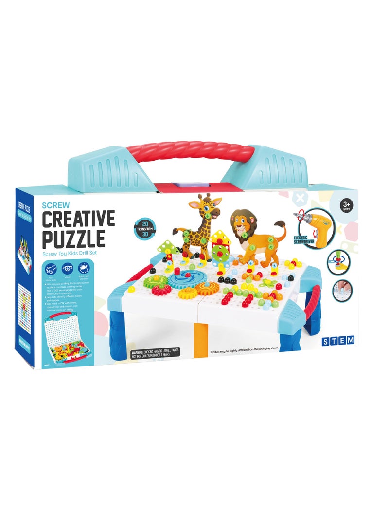 فاميلي طاولة ألعاب تعليمية إبداعية 227 قطعة  23-2020889 - Image 3