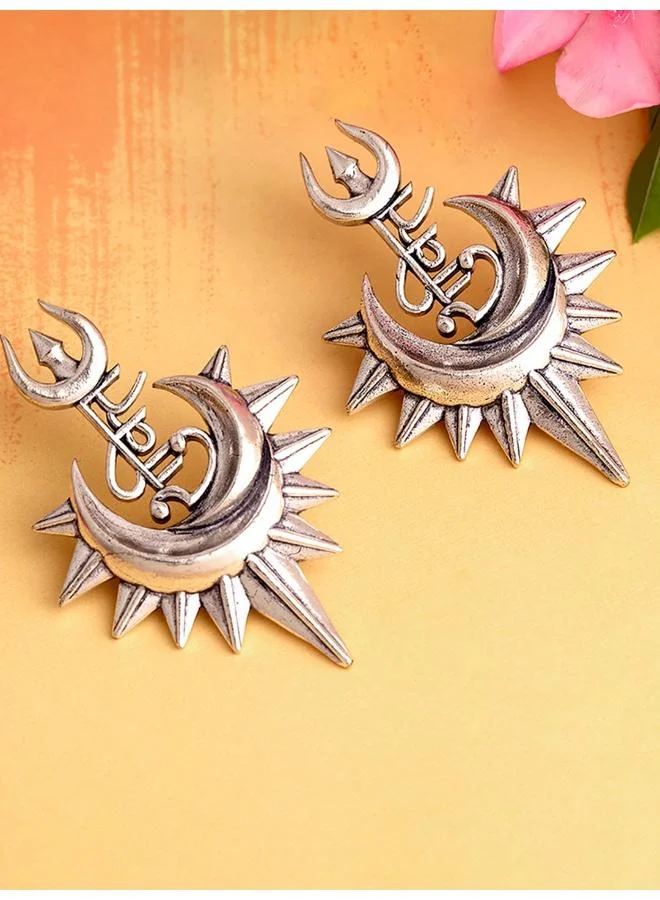 فويلا Aham Brahmasmi Shakti and Trishul Earrings