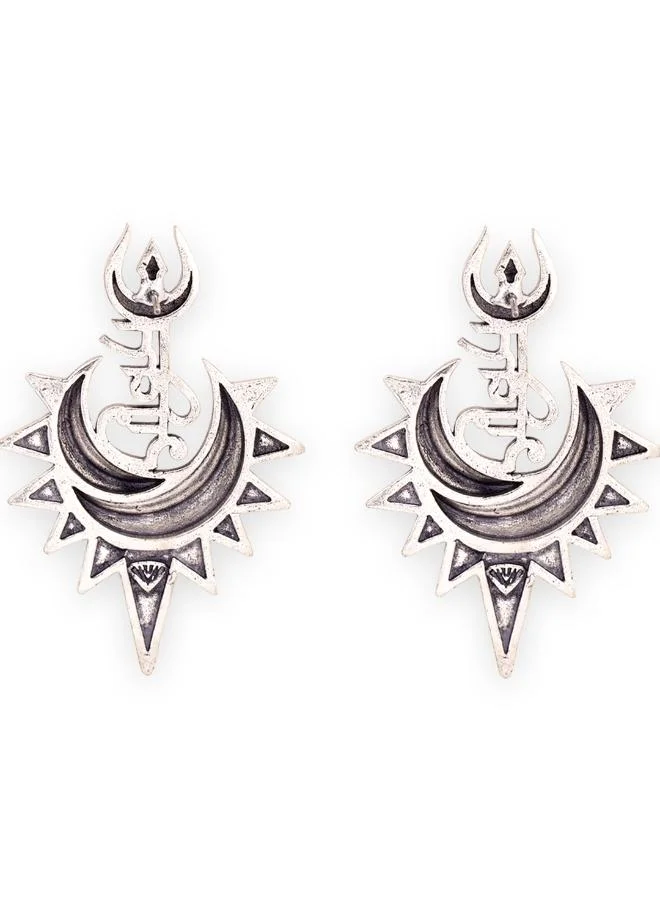 فويلا Aham Brahmasmi Shakti and Trishul Earrings