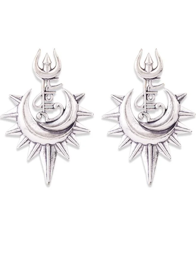 فويلا Aham Brahmasmi Shakti and Trishul Earrings