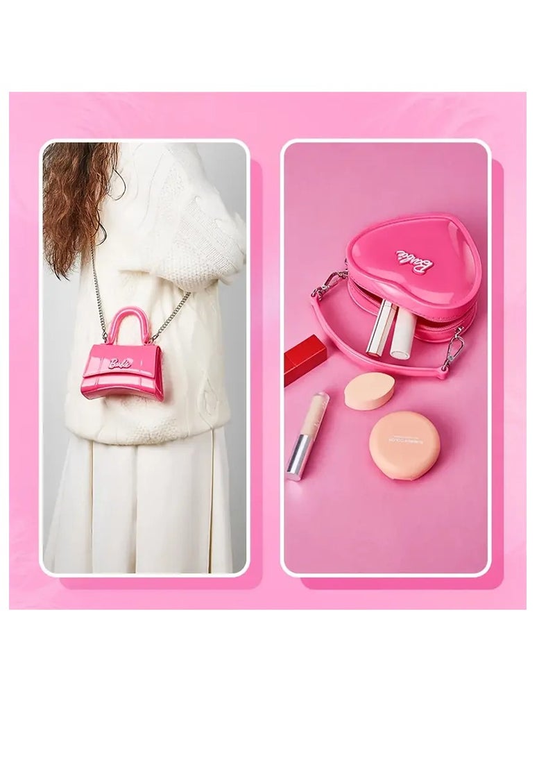 باربي حقيبة يد هلامية وردية صغيرة، إكسسوار أزياء - Image 2