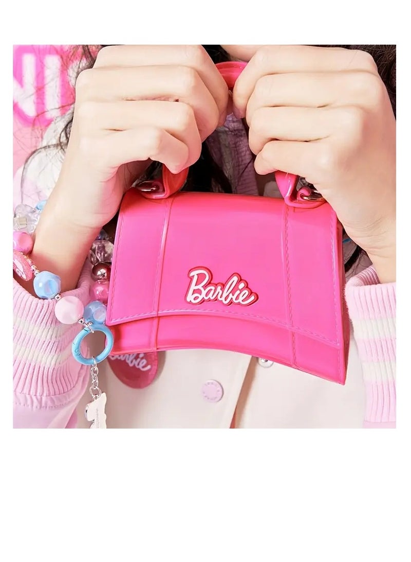 باربي حقيبة يد هلامية وردية صغيرة، إكسسوار أزياء - Image 1