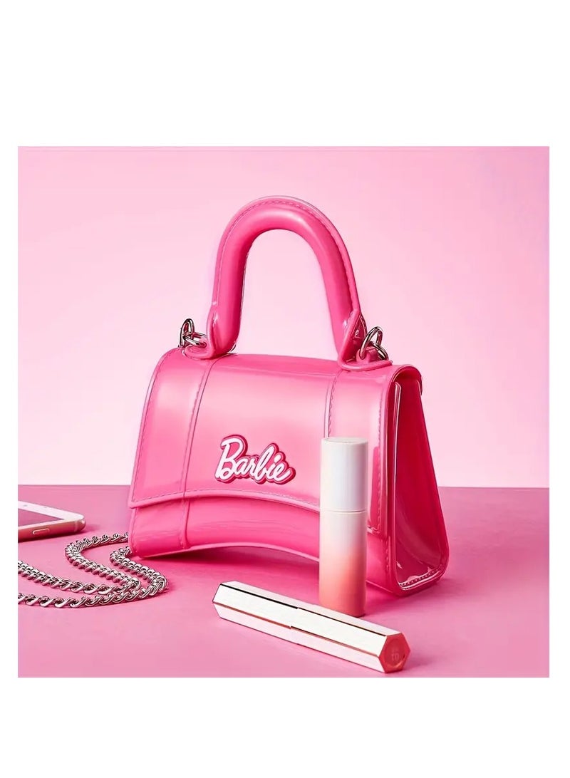 باربي حقيبة يد هلامية وردية صغيرة، إكسسوار أزياء - Image 3