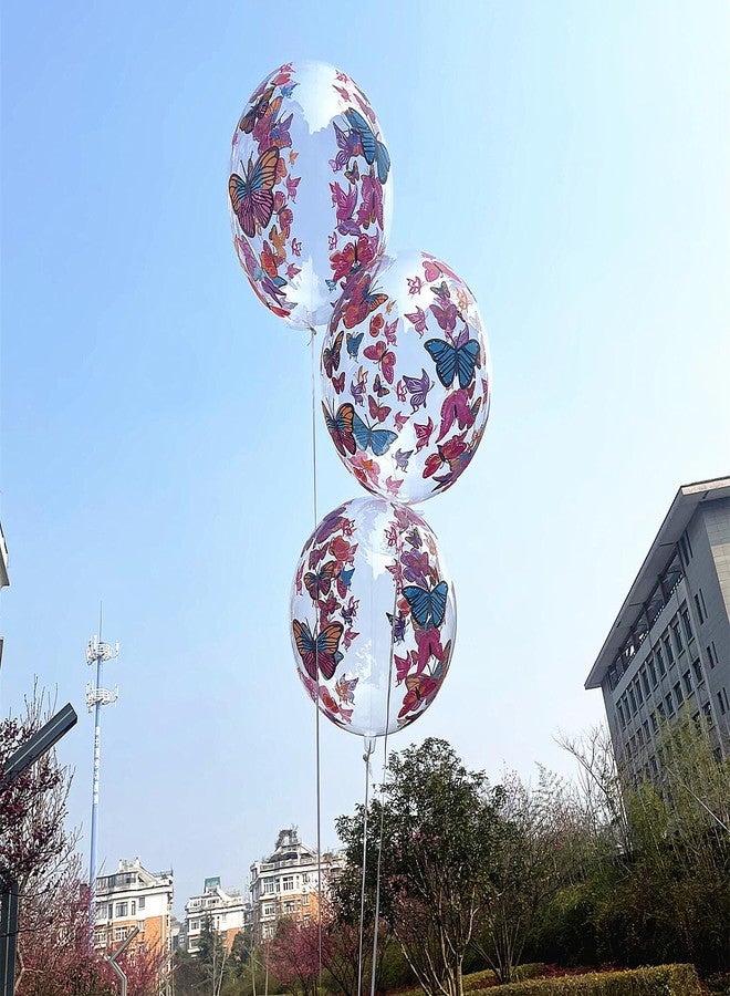 UZER Bobo Balloons Butterfly Printed,Helium Style Transparent Bubble Clear Balloons,Gifts for Christmas,Wedding,Birthday Party Decorations (Butterfly, 24 inch) - Image 5