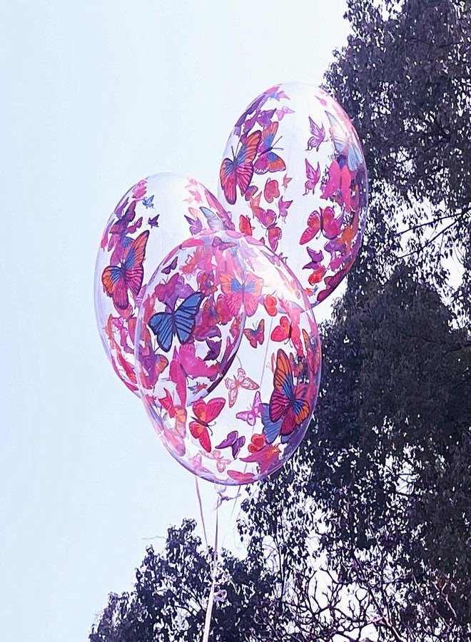 UZER Bobo Balloons Butterfly Printed,Helium Style Transparent Bubble Clear Balloons,Gifts for Christmas,Wedding,Birthday Party Decorations (Butterfly, 24 inch) - Image 4