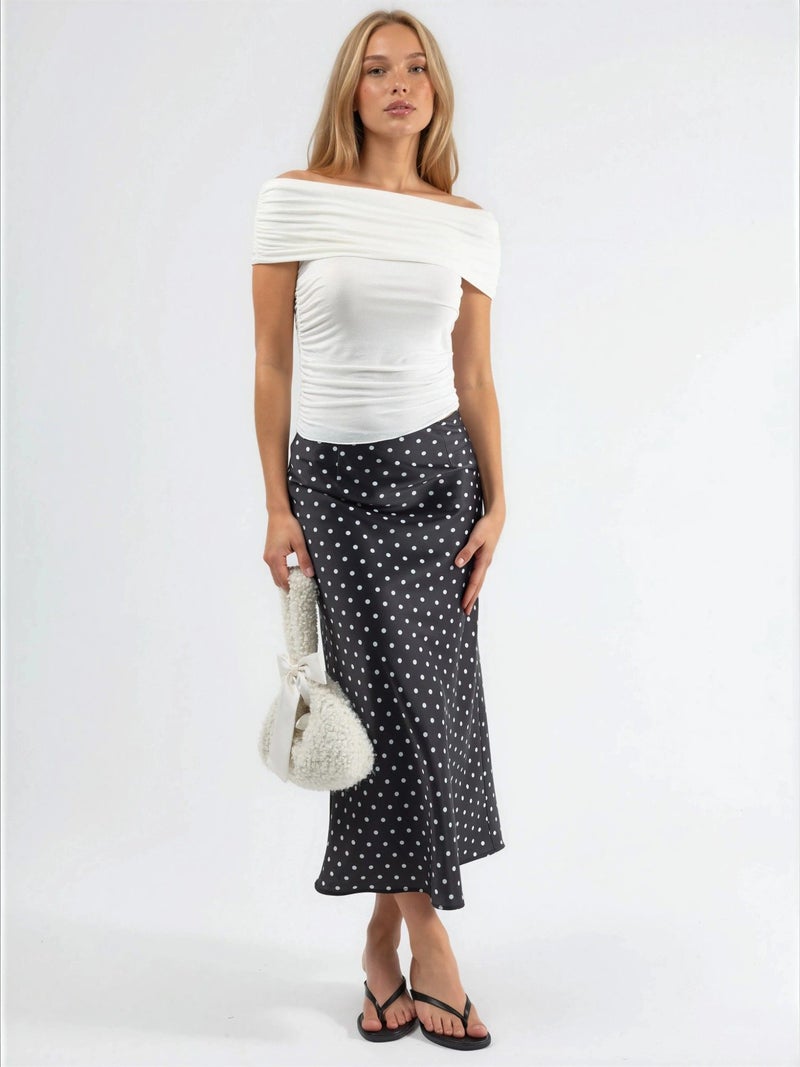 BUSEM Off Shoulder Drape Blouse - Image 4