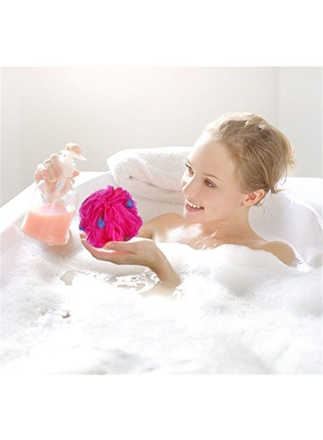 BTYMS Premium Mesh Poufs (65g/pcs) Bath Sponges Shower Loofahs Exfoliating Mesh Puff - Great for Body Wash Pack of 4 - Image 2
