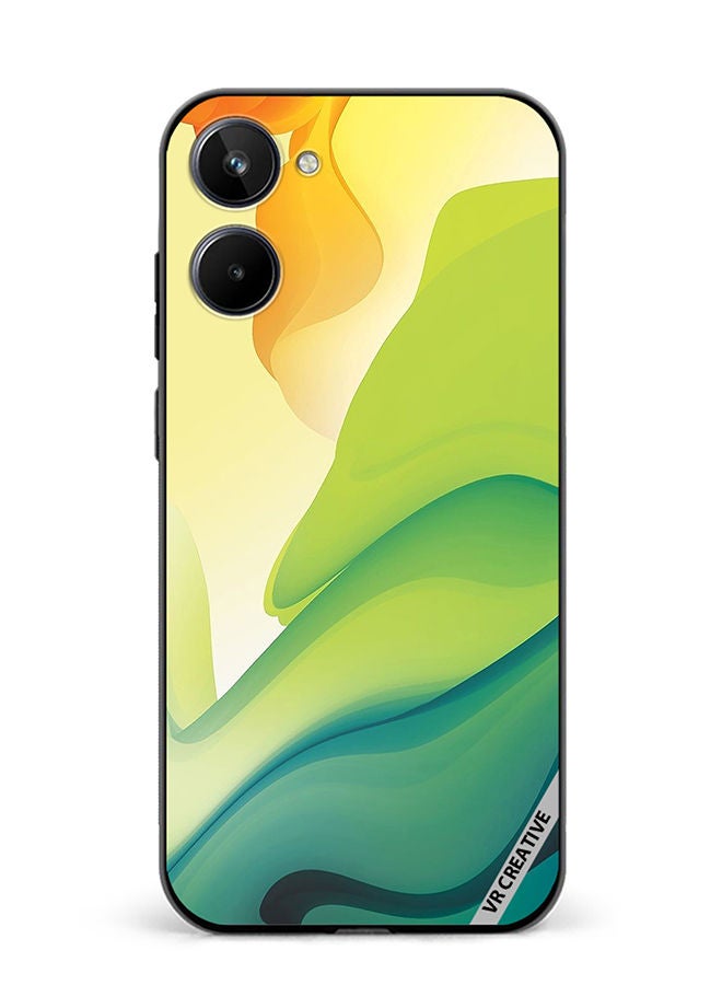 VR CREATIVE Protective Case Cover For Realme 10 Abstract Design Multicolour - Image 1