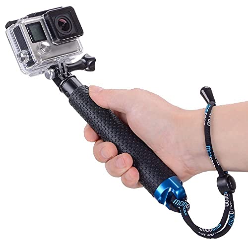 VIBLITZ® 19 Inch Extendable Hand Grip Waterproof Monopod Selfie Stick for Action Cameras Compatible with GoPro Hero 9/8/7/6/5, SJCAM, Eken, Yi - Image 2