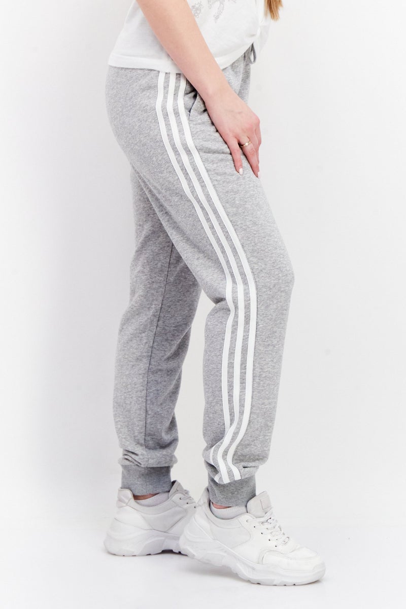 Adidas Women Sportswear Fit Brand Logo Training Sweatpants, Grey - Image 2