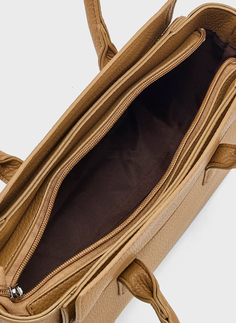 ELLA Tonal Detail Satchel