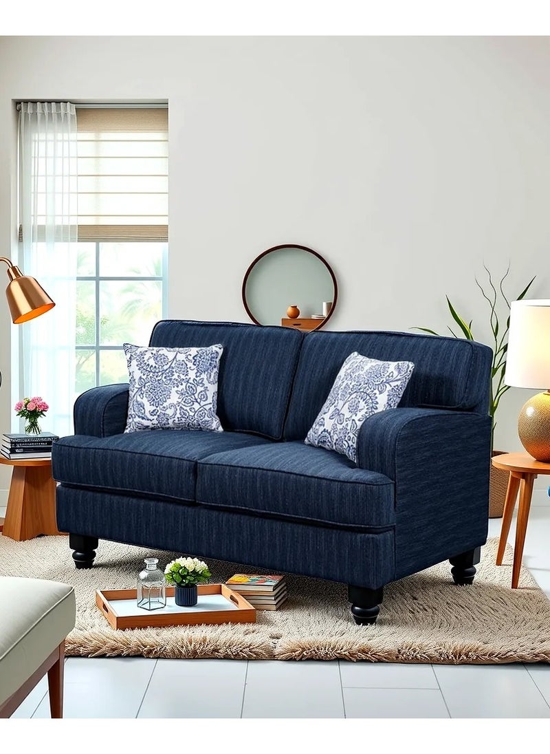 ROYALOAK Royaloak Lucas 2 Seater Fabric Sofa – Compact Modern Couch | Comfortable Upholstery | Durable Build | Stylish Living Room Seating  - Image 1