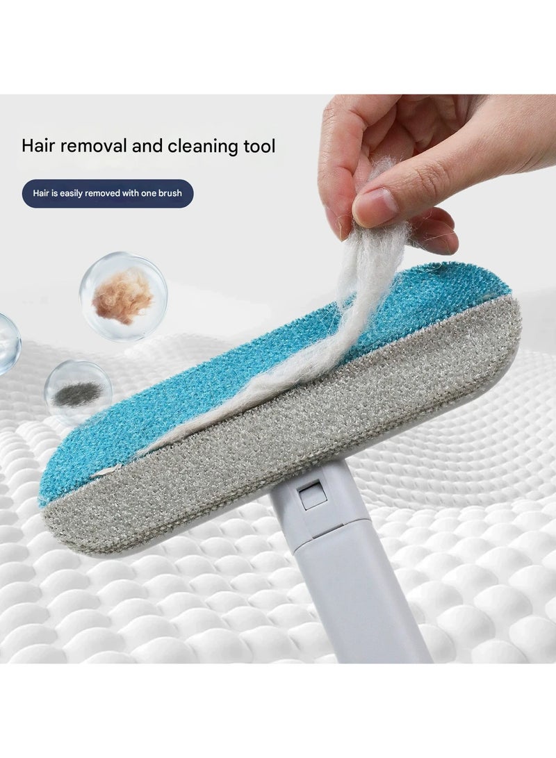 Goolsky فرشاة إزالة شعر الحيوانات الأليفة متعددة الوظائف ذات المقبض الطويل - لتنظيف الوبر من السجاد للقطط والكلاب - Image 2