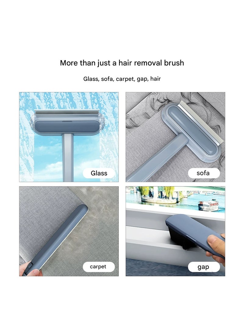 Goolsky فرشاة إزالة شعر الحيوانات الأليفة متعددة الوظائف ذات المقبض الطويل - لتنظيف الوبر من السجاد للقطط والكلاب - Image 4