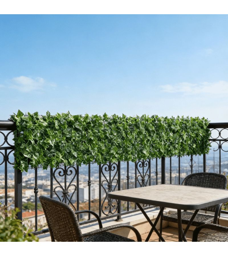 50x300cm 19.69x118.11inch Artificial Ivy Privacy Screen Apple Leaf Imitation Green Plant Wall Panel for Outdoor Garden Home Interior Decoration Wedding Season Christmas - Image 5