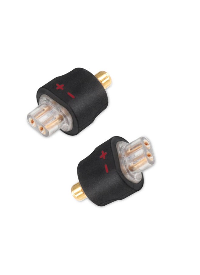 Generic - Okcsc MMCX Male To 0.78MM Female Pin Conversion Plug Shure To QDC Integrated Earphone Cable Pin-Color:MMCX Revolution 0.78 0.75 Female Black - Image 1