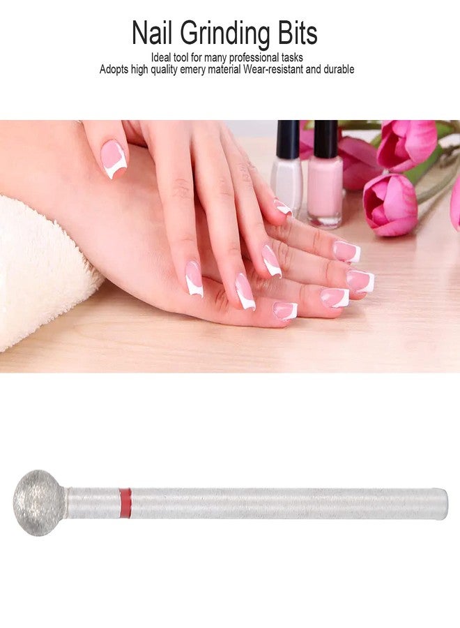 TMISHION 50pcs Nail Cutter Drill Bit for Manicure, Spherical Nail Drill Bits Nail File Bits for Gel Nails Cuticles Dead Skin Removal Nail Polishing Grinding Head Accessory Manicure Drill Set(5.0mm) - Image 3