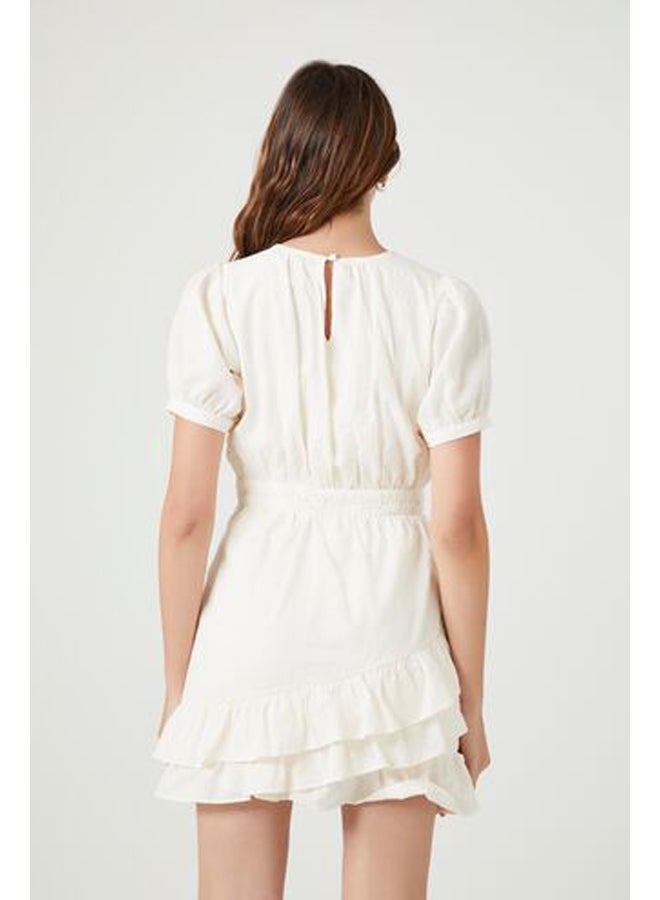 FOREVER 21 Crochet Lace Ruffle Mini Dress - Image 3