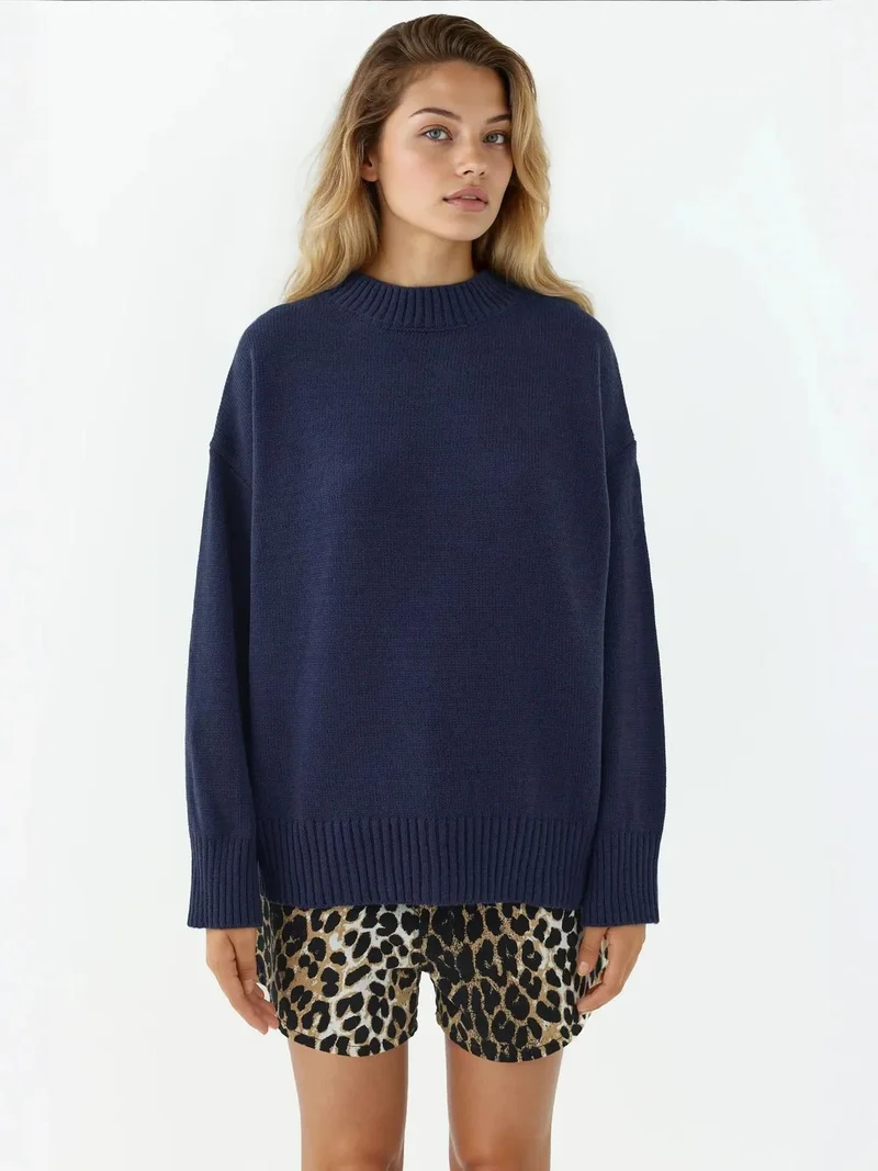 HICCUP Crew Neck Cozy Sweater