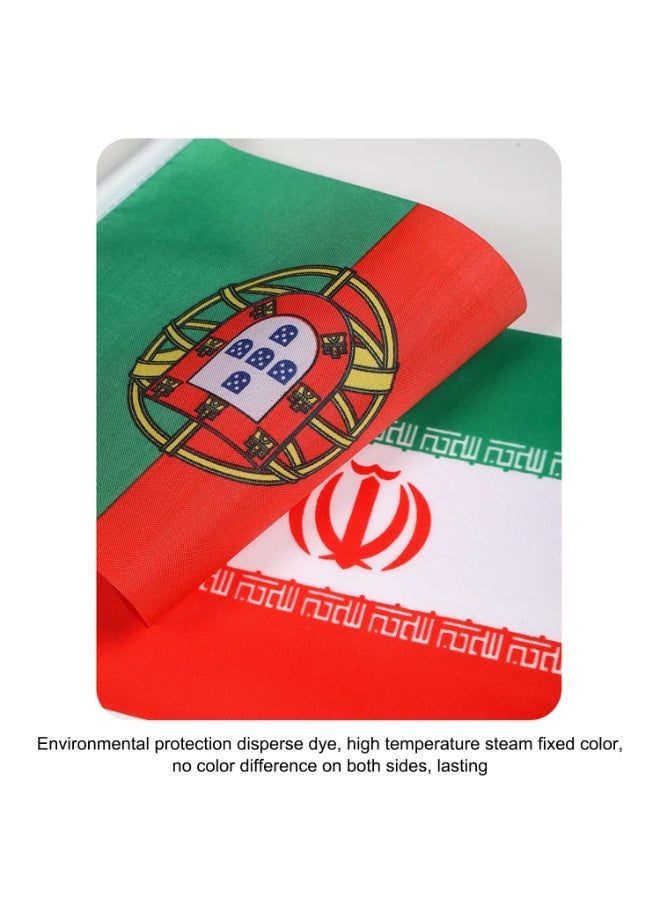 SODANEED 2026 World Cup Soccer Handheld Flags – Set of 48 Polyester Desk Flags, One Flag for Each Competing Country Team – Small Desk & Table Stick Flag Set, International Soccer Party Decorations - Image 5