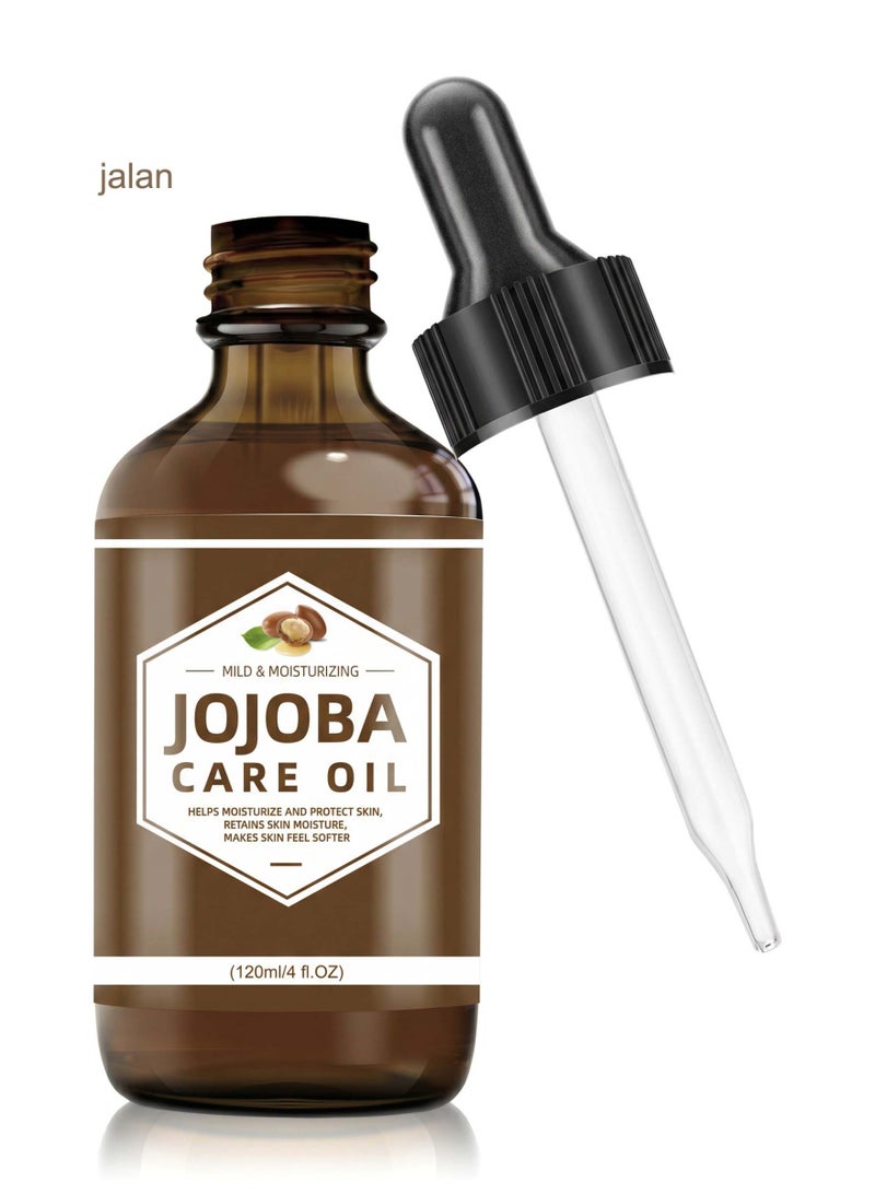jalan Jojoba Care Oil 120ml - 100% Pure Natural Moisturizer for Face & Body, Hydrates Skin, Softens & Protects - Image 1