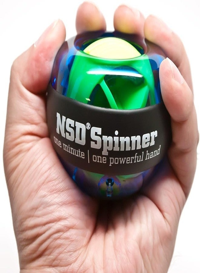 NSD Essential Crystal Spinner Gyro Ball | Grip Strengthener for Forearms, Wrist & Hands | String Start Design, Up to 15,000 RPM | Portable Wrist Trainer & Workout Equipment | Ideal for Desk Workers, Athletes & Musicians - Image 3