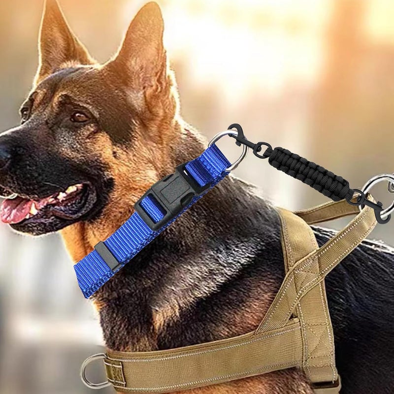 مشبك أمان طوق الكلب حزام أمان احتياطي لطوق الكلب طوق الشوكة طوق الضغط مشبك مزدوج النهاية مشبك احتياطي موصل المقود للتدريب والمشي والجري - Image 2