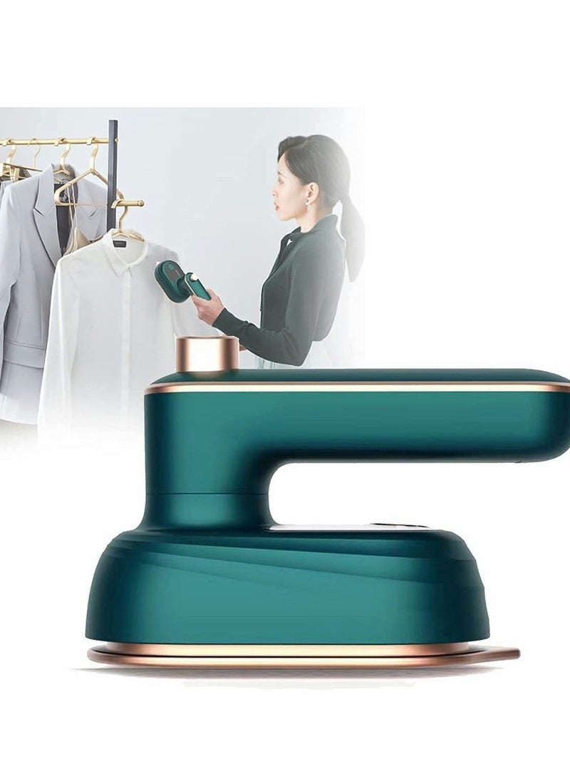 Excefore Portable Mini Ironing Machine, Foldable Travel Garment Steamer, Mini Machine Rotatable Handheld Steam Iron for Home Travel Business  - Image 1