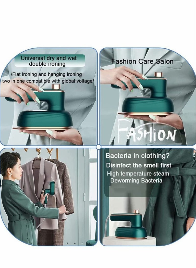 Excefore Portable Mini Ironing Machine, Foldable Travel Garment Steamer, Mini Machine Rotatable Handheld Steam Iron for Home Travel Business  - Image 5
