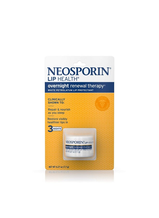 Neosporin Neosporin Lip Health Overnight Healthy Lips Renewal Therapy Petrolatum Lip Protectant, 0.27 Ounce (Pack of 1)  - Image 1