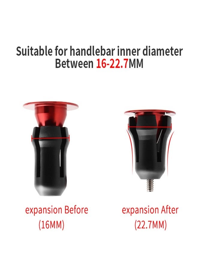 MUQZI Bicycle Bar End Plugs Handlebar End Plugs Aluminum Bike Handlebar Cap Bar End Caps for Most Bicycles Road Bike Mountain, Black - Image 3