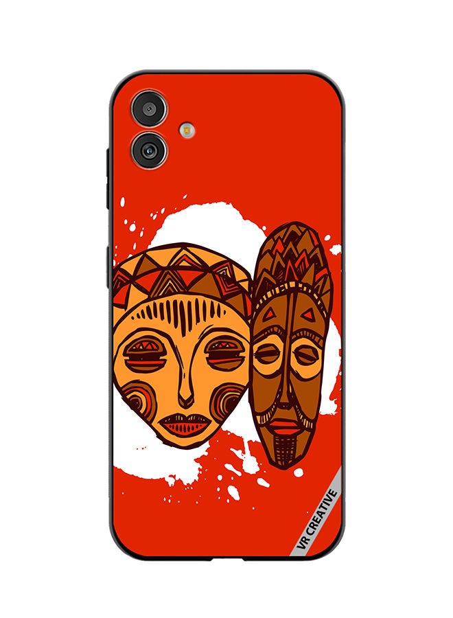 VR CREATIVE Protective Case Cover For Samsung Galaxy M13 5G African Masks Design Multicolour - Image 1