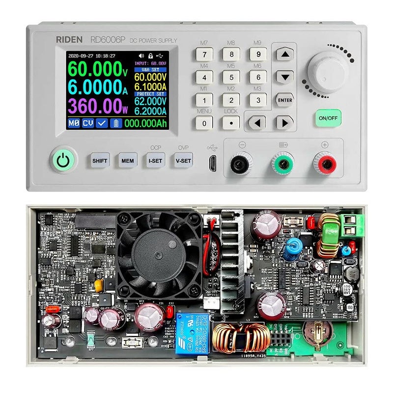 REES52 REES52 RD6006P RD6006PW USB WiFi DCDC Voltage Current Step Down Power Supply Module Buck Adjustable Converter 60V 6A RD6006P only Power Supply - Image 4