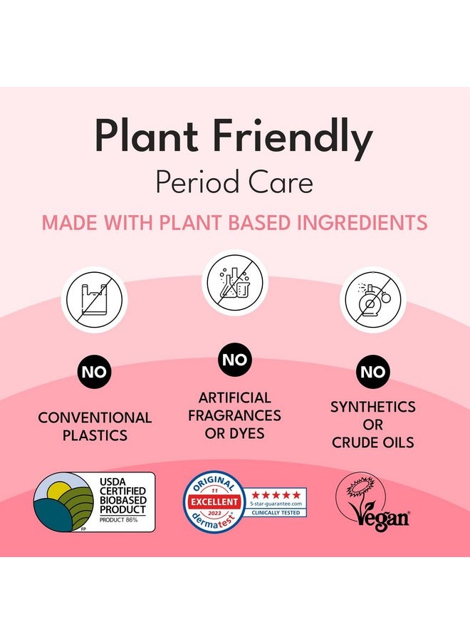 Sparkle Bamboo Maxi Pads | Plant Based Sanitary Pads for Women | Super Soft & Leak-Proof Sanitary Pads with Wings | USDA Certified Biobased, Chlorine-Free, Hypoallergenic | Overnight, 24 Count