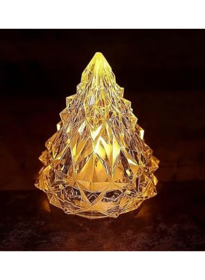 Pyramid-shaped crystal table lamp (1-piece pack) - Image 1