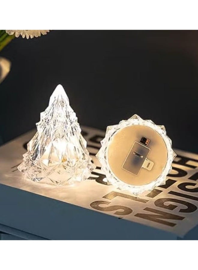 Pyramid-shaped crystal table lamp (1-piece pack) - Image 2