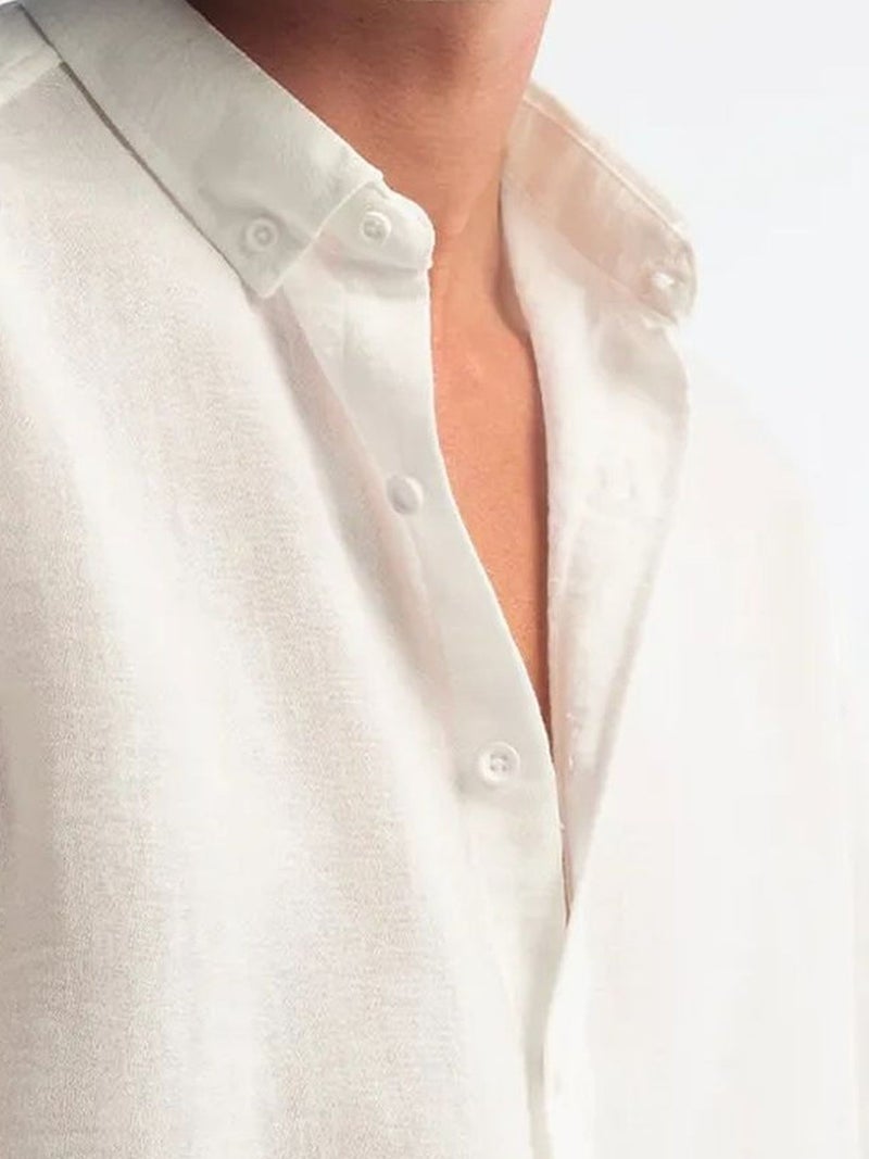 GIESTO Oversized Button-Up Long Sleeve Shirt - Image 4