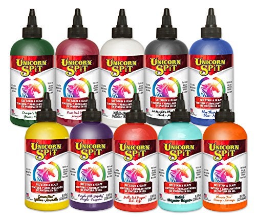 Unicorn SPiT Gel Stain & Glaze in One - 10 Paint Collection 8 oz Bottles - Image 5
