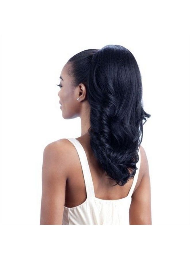 Freetress - Feather Girl (1B Off Black) Freetress Equal Drawstring Synthetic Ponytail - Image 1
