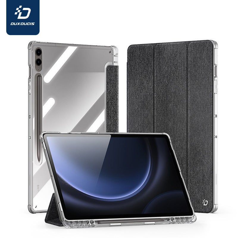 For Samsung Tabs10Plus Flat Protective Case A9Plus Retro Old Simple Transparent Protective Case - Image 2