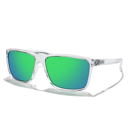 MERRY'S Rectangular Polarized Sports Sunglasses for Men Women Cycling Driving Fishing UV400 Protection S8225 - Image 1
