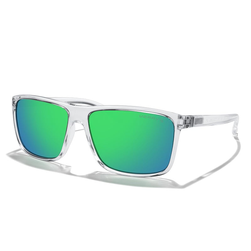 MERRY'S Rectangular Polarized Sports Sunglasses for Men Women Cycling Driving Fishing UV400 Protection S8225 - Image 2