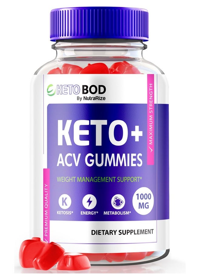 Health & Household - Nutrarize Ketobod Keto Acv Gummies, Keto Bod Keto + Acv, Ketobodz Apple Cider Vinegar, Ketobodacv 1000Mg, Keto Body Plus Acv Gummy, Official Ketobodketo Reviews (60 Gummies) - Image 1