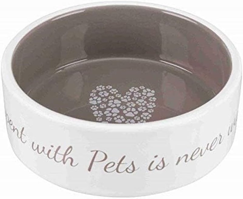 Trixie Pet's Home Ceramic Dog Bowl - Taupe - Image 4