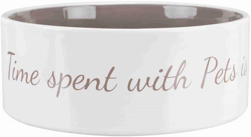 Trixie Pet's Home Ceramic Dog Bowl - Taupe - Image 2